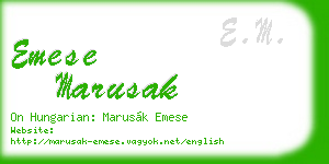 emese marusak business card